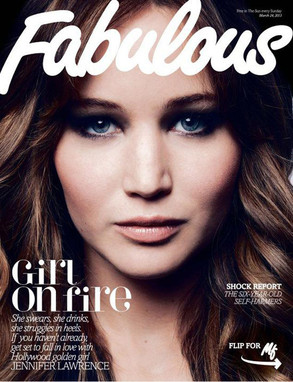 Jennifer Lawrence, Fabulous Magazine Cover Jennifer Lawrence, Fabulous Magazine Cover